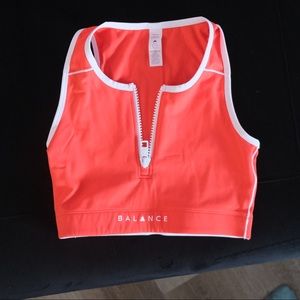 Orange Balance Athletica sports bra- SMALL